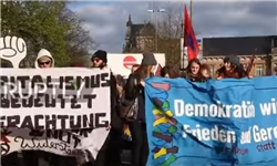 تظاهرات در آلمان علیه «سرمایه‌داری» و جنگ‌طلبی گروه 20